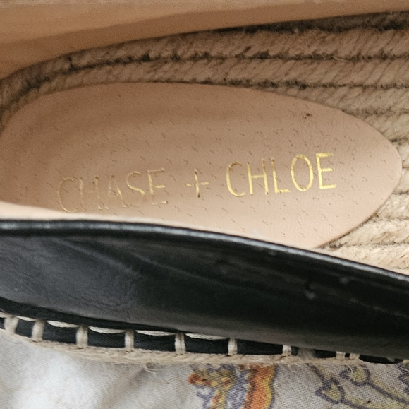 CHASE & CHLOE Sierra Black Espadrilles Slip On Loafers(AS IS) - Picture 6 of 6